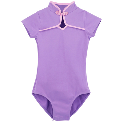 盘扣中国风夏季女童民族舞练功服