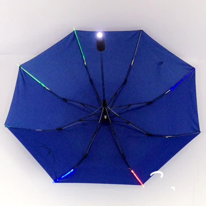 Newest Design Handle Led Light Umbrella Promotional Umbrella With Led