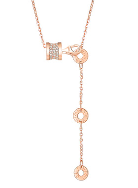 925银项链手链二合一女镶嵌宝石