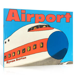 英文原版绘本拜伦巴顿Byron Barton经典作品作品Airport机场 My House/car/Planes/Trucks/Boats廖彩杏书单名家少儿英语儿童启蒙