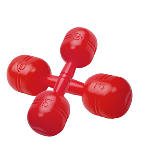 幼儿园早操器械道具儿童大号有声哑铃幼儿健身体操舞蹈铃塑料哑铃