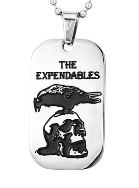 军牌风滴油乌鸦骷髅头钛钢吊坠