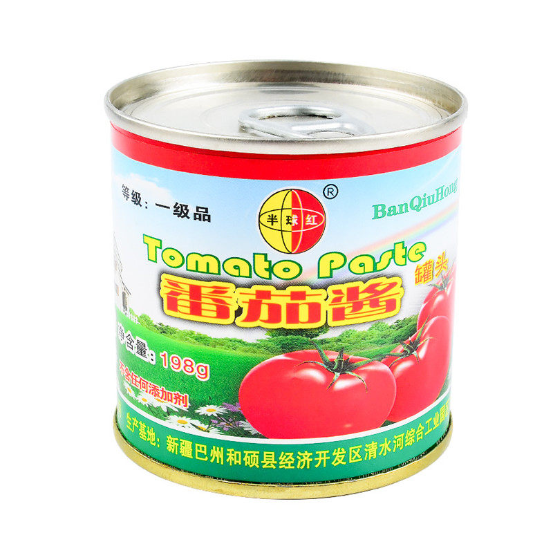 新疆半球红番茄酱198g/850g纯素食披萨意面蕃茄火锅做菜意大利面