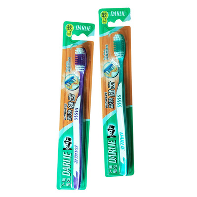 darlie黑人牙刷彩浪波浪刷毛10支
