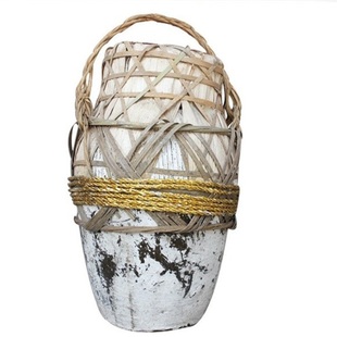 绍兴黄酒 古越龙山古越雕王太雕酒坛装黄酒10kg 10L竹编 半甜