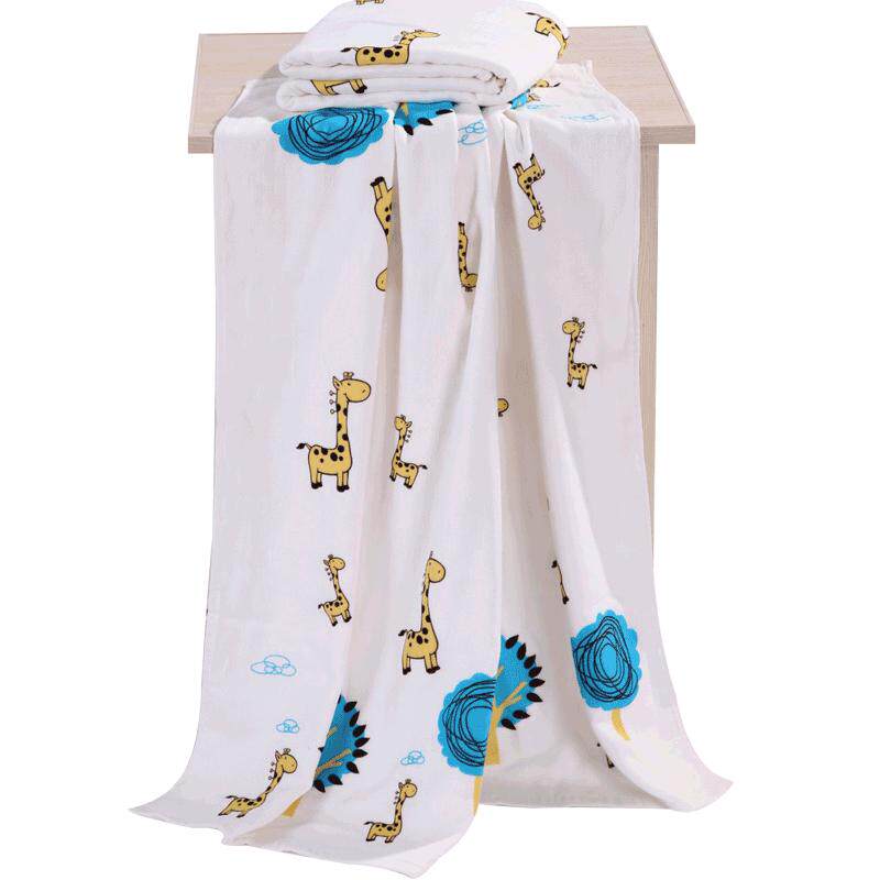 千竹坊竹浆竹纤维浴巾儿童婴儿抱被包被春夏抱毯方浴巾盖毯90*90