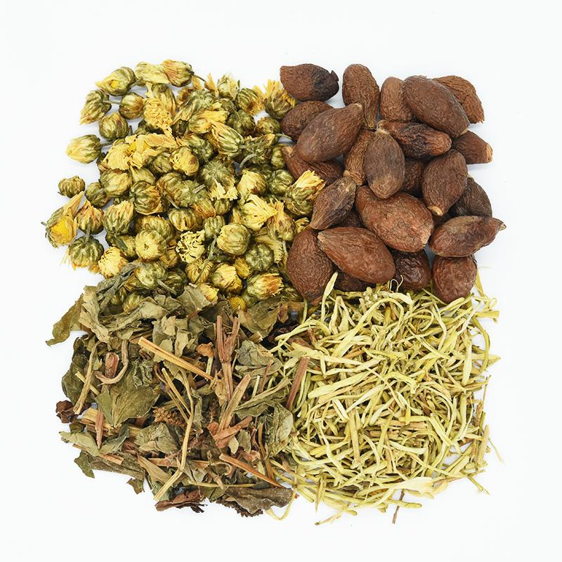 护咽茶野生菊花金银花鱼腥草胖大
