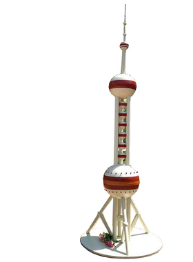 东方明珠订制复古风上海金属模型