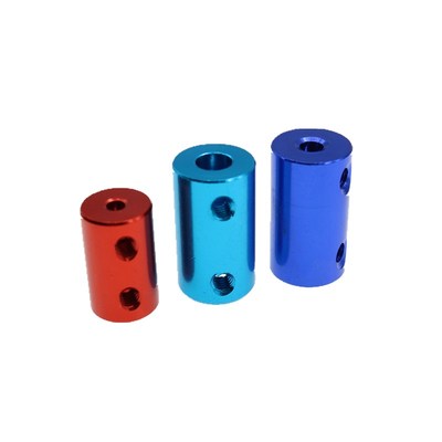 多规格彩色 铝合金联轴器 电机联轴器配件 车模船模连轴器 模型