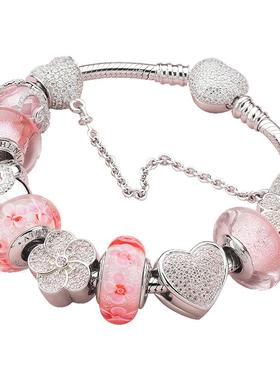 粉红色琉璃珠ATHENAIE简约