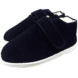 冬季纯手工老棉鞋加厚保暖儿童软底民族风传统老式千层底老布鞋男