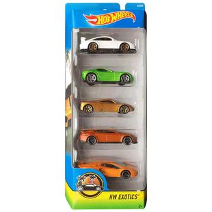 风火轮火柴盒火辣小跑车赛车5辆装模型男孩合金玩具车儿童汽车