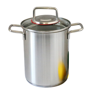 配炸篮小身材大容量18/10不锈钢小汤锅高汤锅芦笋锅16cm炸锅粥锅