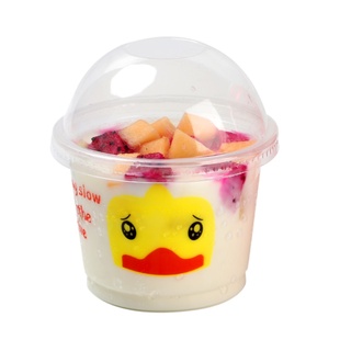 双皮奶一次性杯子带盖布丁杯果冻酸奶冰淇淋盒子耐高温塑料打包盒