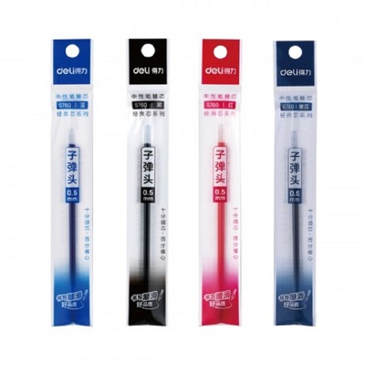 得力S760中性笔替芯子弹头笔芯