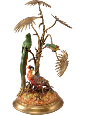 凤凰美居欧式风高档花鸟创意摆件