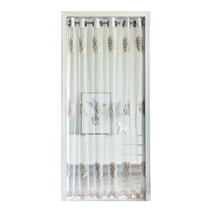 纱帘防蚊门帘家用伸缩杆免打孔安装夏季入室门卧室纱门帘2025新款