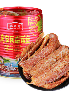 庞香斋庞家瓦罐带鱼 红烧带鱼罐头即食海鲜山东特产展会专卖400克