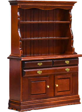 微缩手工立柜书架家具模型