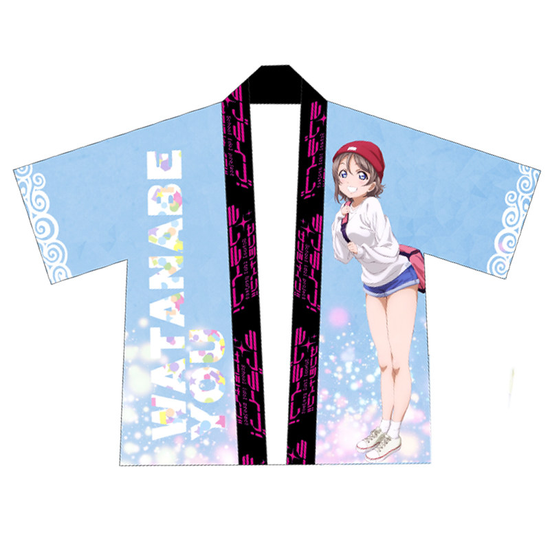LoveLiveSunine水团aqours周边应援法披和风羽织外套动漫来图定制