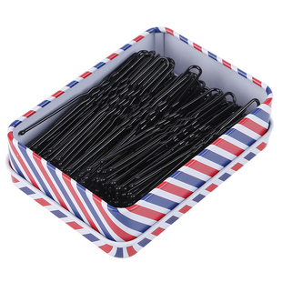 黑色u型夹丸子头影楼盘发卡子固定盘头发卡u形夹插针发饰夹子头饰