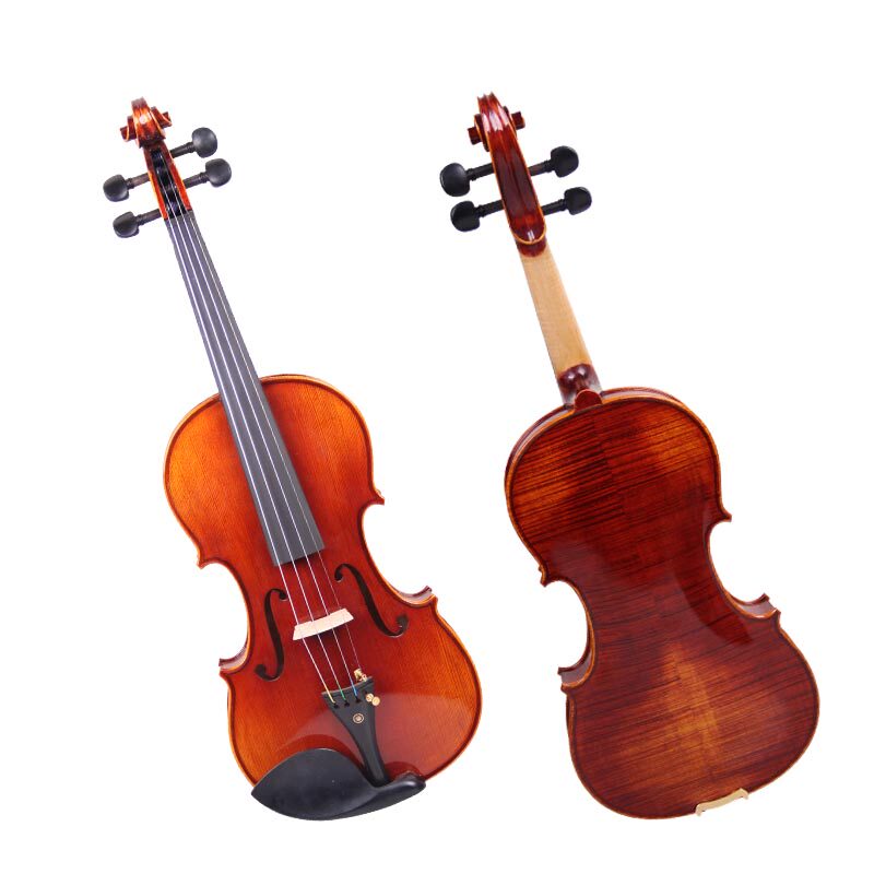 进口欧料小提琴初学 者大学生专业成人入门儿童学习实木纯 手工级