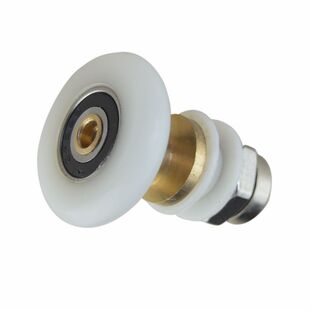 淋浴房滑轮子玻璃门吊轮老式卫生间隔断推拉门滚轮偏心铜芯轮配件