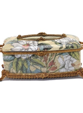 美式风陶瓷客厅茶几卧室纸巾盒