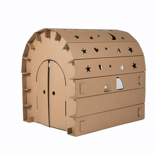 儿童星空小屋diy玩具屋纸板超大房子加厚纸箱宝宝手工拼装城堡