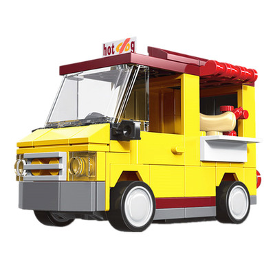 救援车拼装积木DECOOL/迪库积木