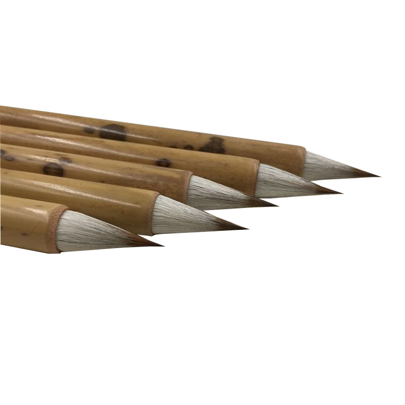 兼毫小楷毛笔抄经笔仿古法制作鸡距笔短锋蒜头笔雀头行楷书法