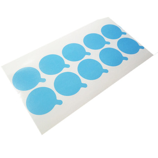 汽车倒车影像摄像头圆形蓝色pe保护膜VR镜片手机数码摄像头防刮花