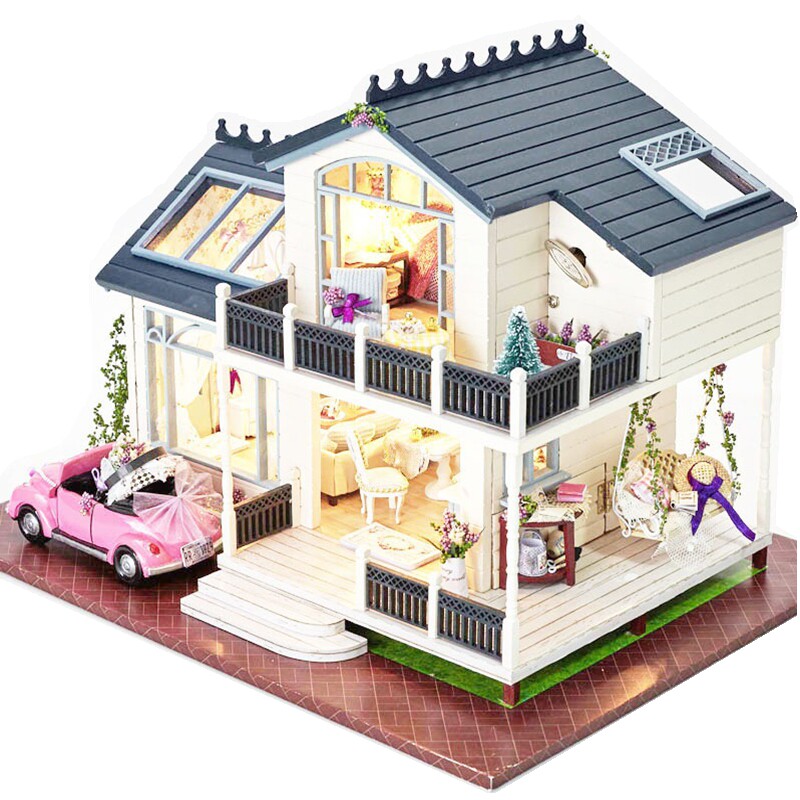 DIY小屋大型别墅拼装木制礼物