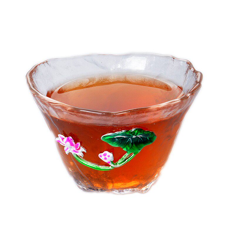 锤目纹镶锡小号透明主人杯单杯