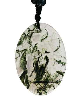 diy阜新风水草玛瑙切面毛衣链