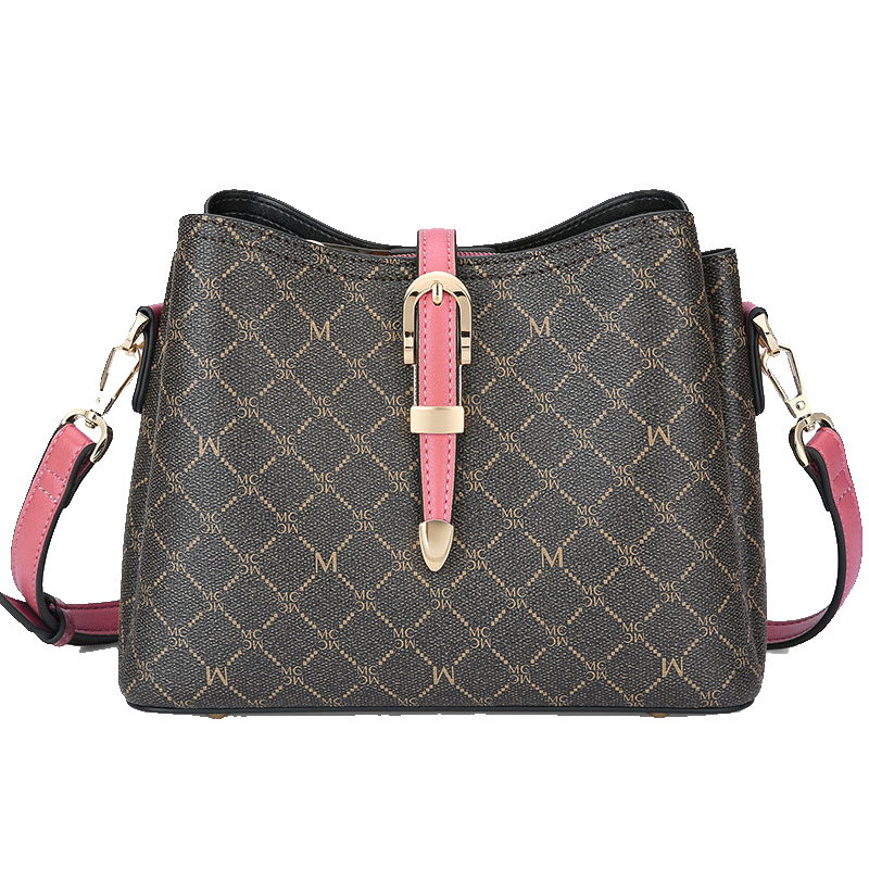 【稻草人】复古撞色简约洋气百搭斜挎包