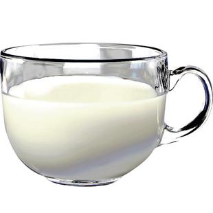 乐美雅玻璃杯透明带把茶杯耐热水杯果汁杯大号扎啤杯家用泡茶