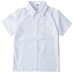 阿部 现货JK制服短袖奶白色衬衫夏季学院风女士衬衫学生校服班服