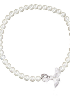 时尚风短款贝珠新娘礼服饰品项链