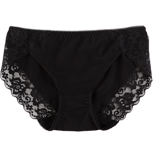 买3送1中低腰新疆长绒棉少女内裤棉质裆无痕包臀蕾丝女士舒适短裤