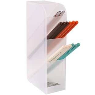 斜插式笔筒女ins笔架收纳学生文具收纳盒桌面创意多功能办公笔桶