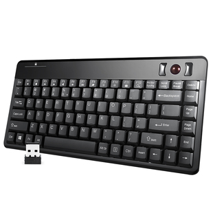 【工业办公】706迷你无线轨迹球键盘工业巧克力键笔记本家用车载