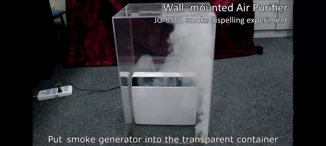 110v 220v Compatible Wall Mount Home Hepa Air Purifier With Uv Lamp Sterilizer & Smart Sensor ...