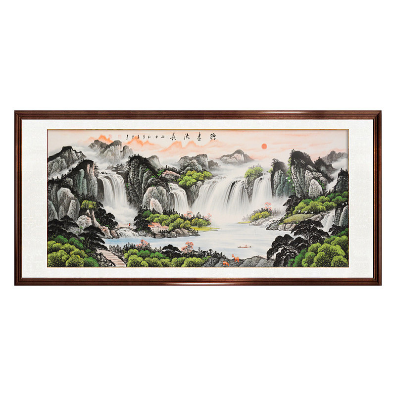 4米巨幅元宝山大堂丈二软裱国画