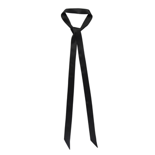 Glee rainbow 黑色经典蝴蝶结 超短真丝丝巾 迷你领结