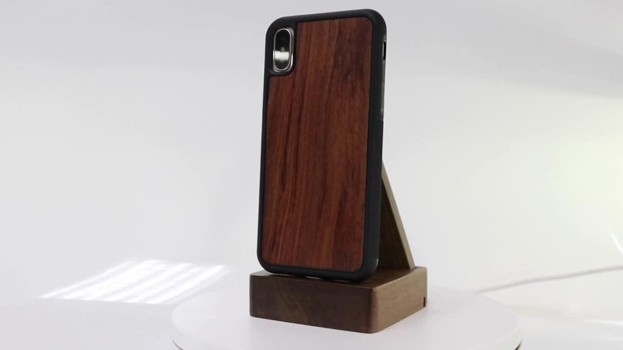 Factory Wholesale Ecofriend Bamboo Blank Wood Phone Case For Iphone X