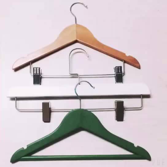 Environmental Healthy Eco Wooden Clothes Natural Hanger With Customize