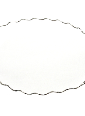 s925纯银波浪项圈女ins波浪纹