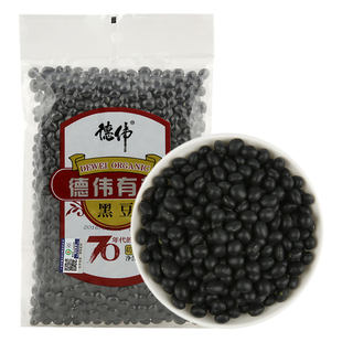 德伟有机黑豆绿芯黑豆五谷杂粮黑豆400g真空装