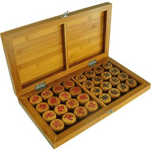 多省包邮 大号全竹制折叠中国象棋盘 便携式棋盘搭配中国象棋套装